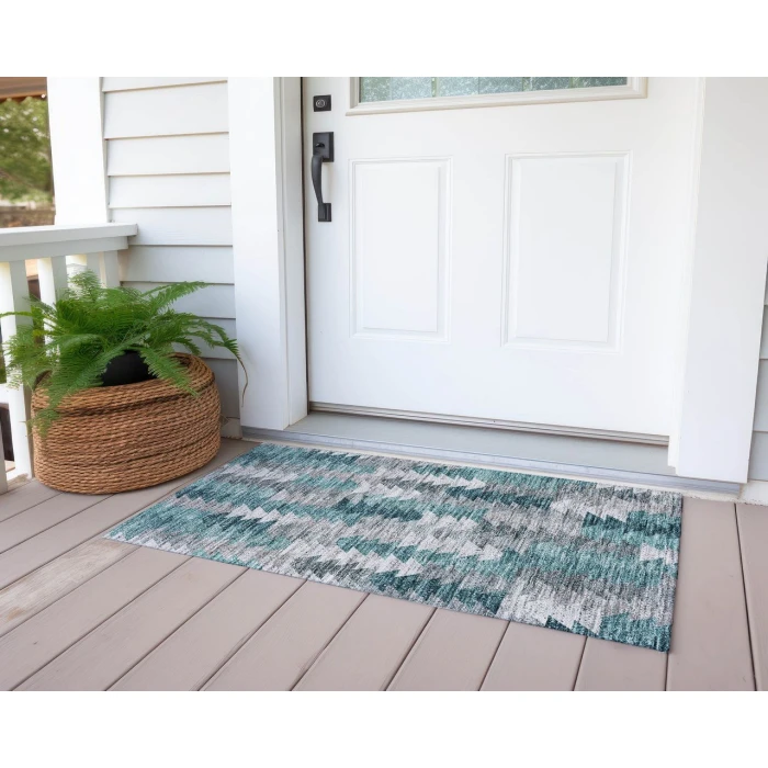 Chantille ACN632 Teal 1'8" x 2'6" Rug