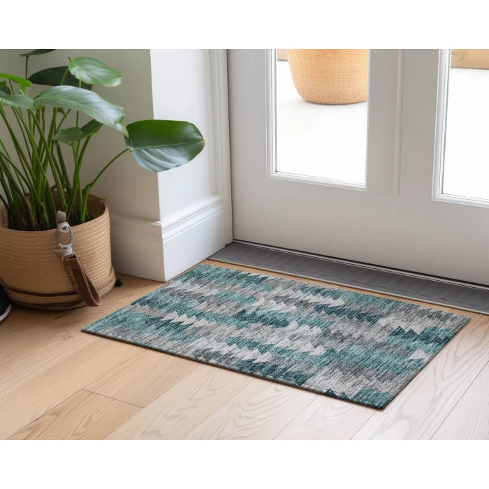 Chantille ACN632 Teal 1'8" x 2'6" Rug