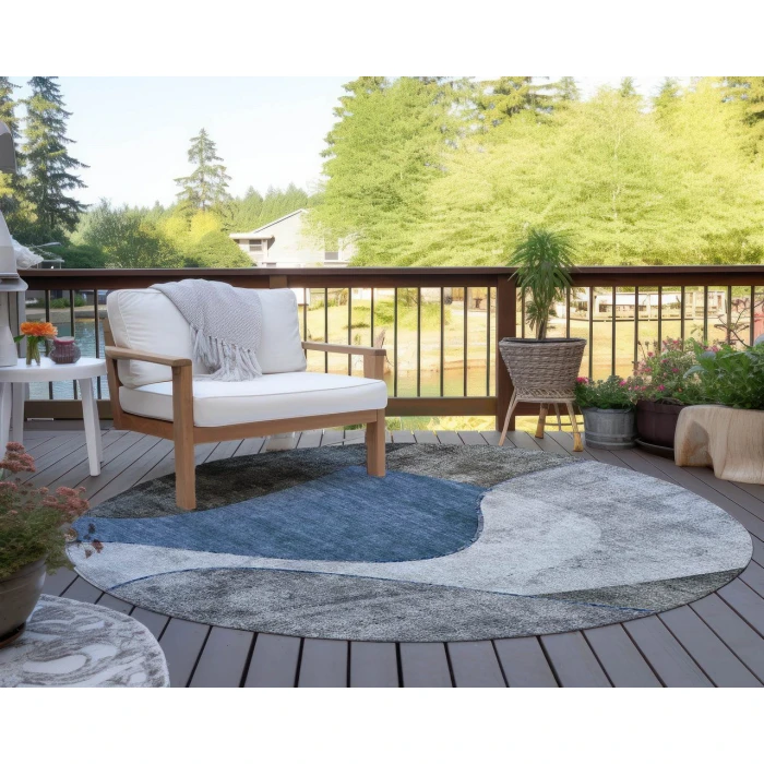 Chantille ACN633 Blue 8' x 8' Rug
