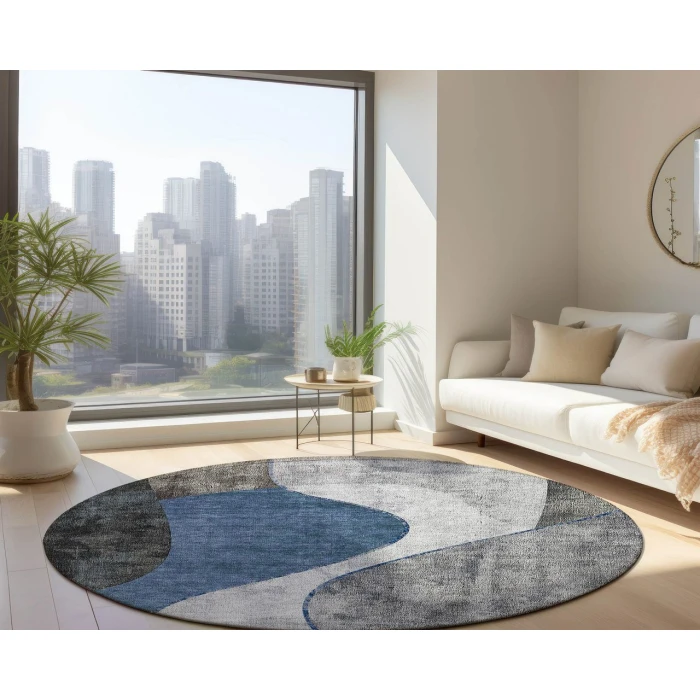 Chantille ACN633 Blue 8' x 8' Rug