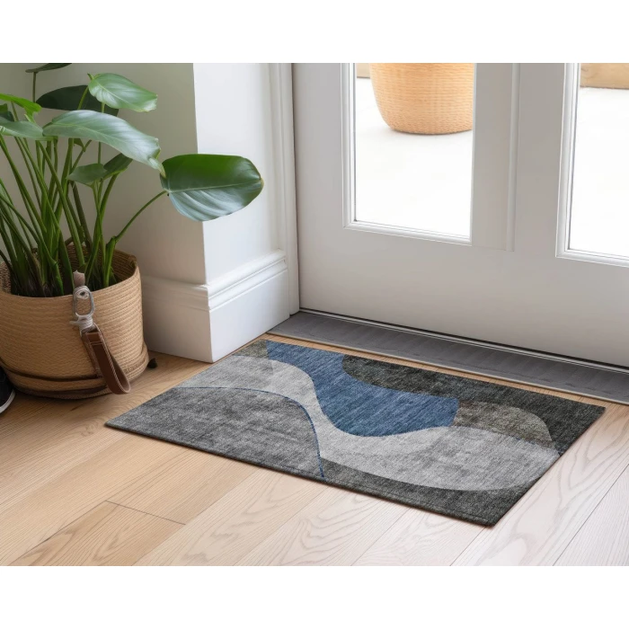 Chantille ACN633 Blue 1'8" x 2'6" Rug