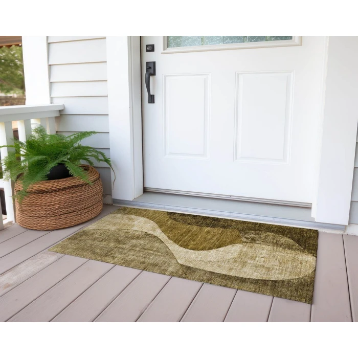 Chantille ACN633 Brown 1'8" x 2'6" Rug