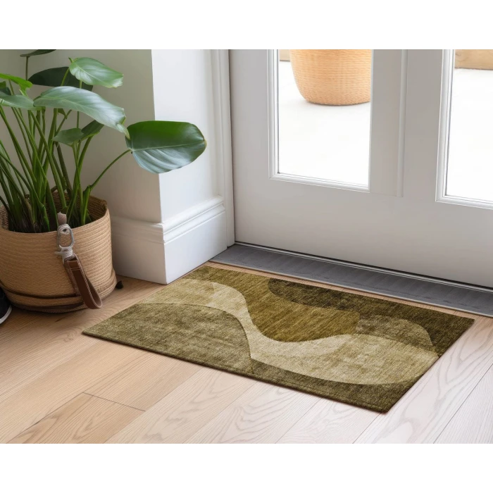 Chantille ACN633 Brown 1'8" x 2'6" Rug