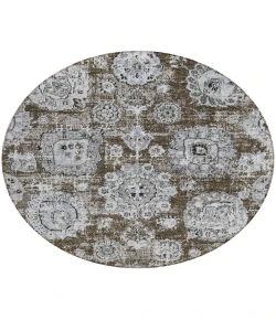 Addison Chantille ACN634 Chocolate 8 ft. x 8 ft. Round Rug