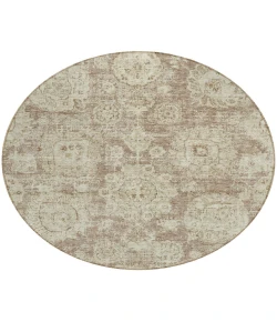 Addison Chantille ACN634 Mocha 8 ft. x 8 ft. Round Rug