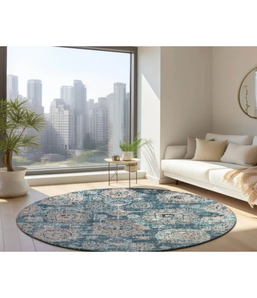 Chantille ACN634 Teal 8' x 8' Rug