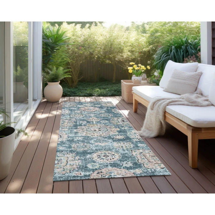 Chantille ACN634 Teal 2'3" x 7'6" Rug
