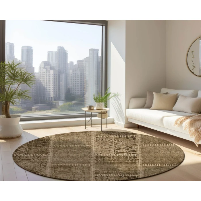 Chantille ACN635 Brown 8' x 8' Rug