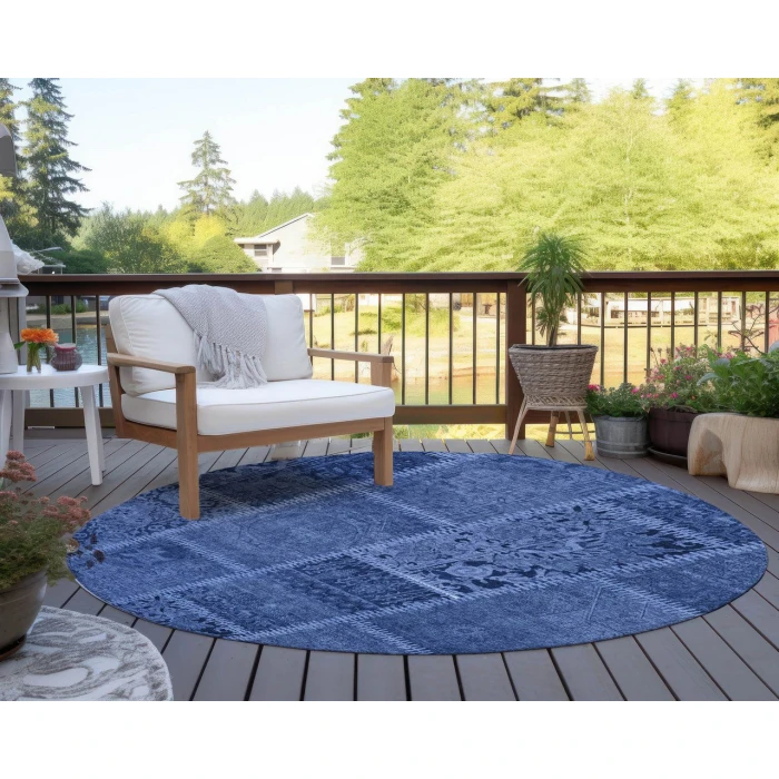 Chantille ACN635 Navy 8' x 8' Rug