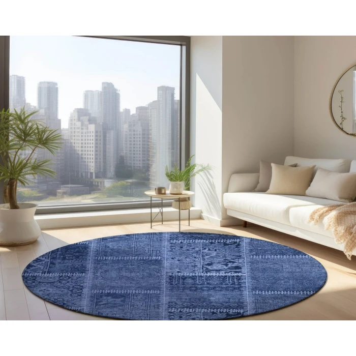 Chantille ACN635 Navy 8' x 8' Rug