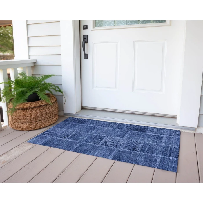Chantille ACN635 Navy 1'8" x 2'6" Rug