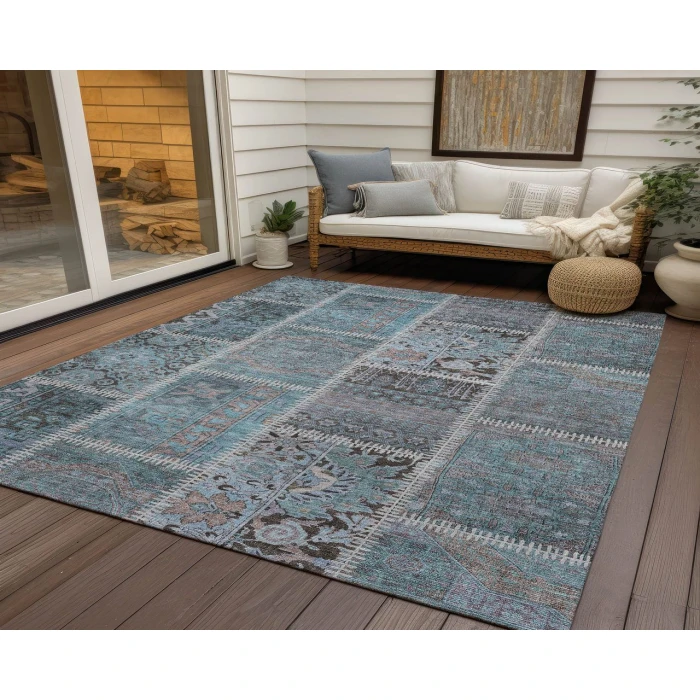 Chantille ACN635 Teal 2'6" x 3'10" Rug