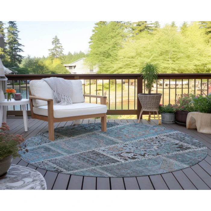 Chantille ACN635 Teal 8' x 8' Rug
