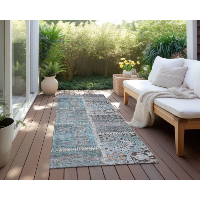 Chantille ACN635 Teal 2'3" x 7'6" Rug
