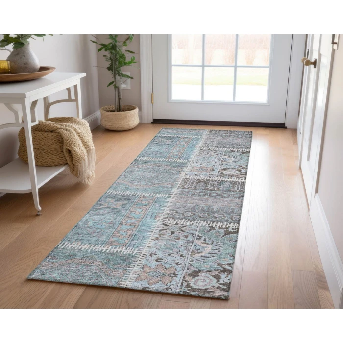 Chantille ACN635 Teal 2'3" x 7'6" Rug
