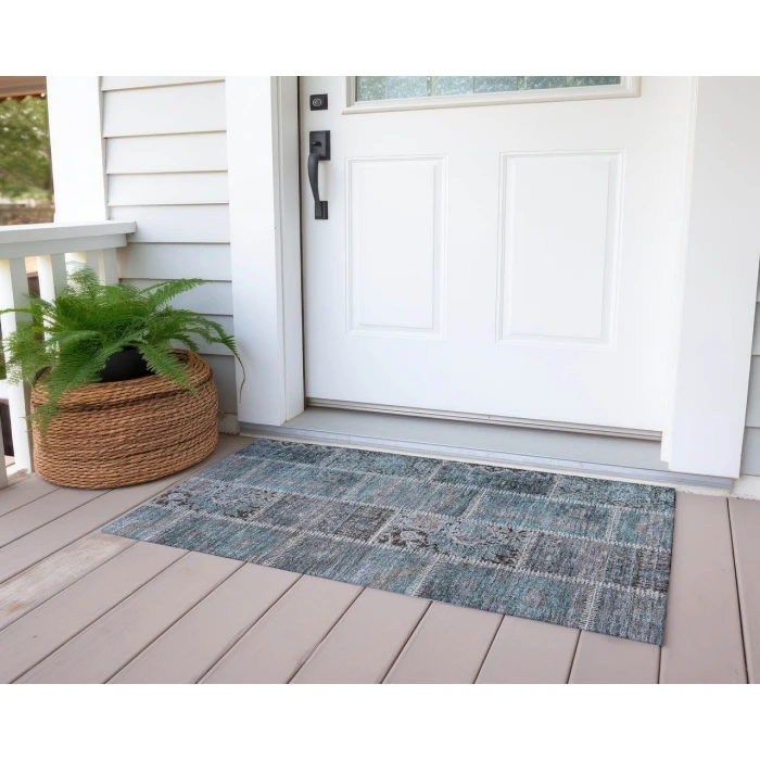 Chantille ACN635 Teal 1'8" x 2'6" Rug