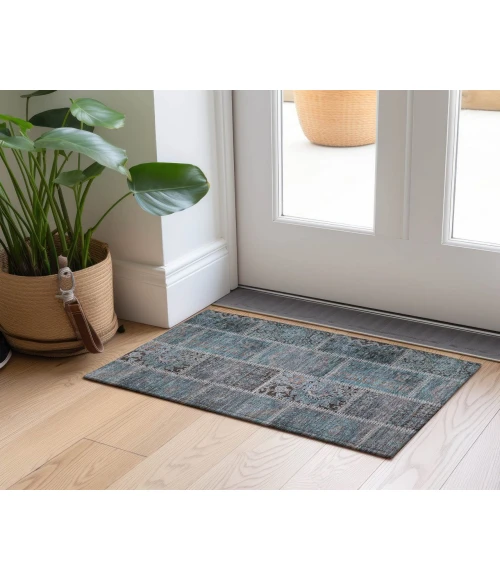 Chantille ACN635 Teal 1'8" x 2'6" Rug