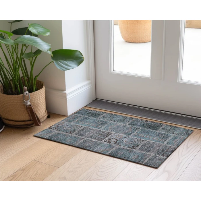 Chantille ACN635 Teal 1'8" x 2'6" Rug