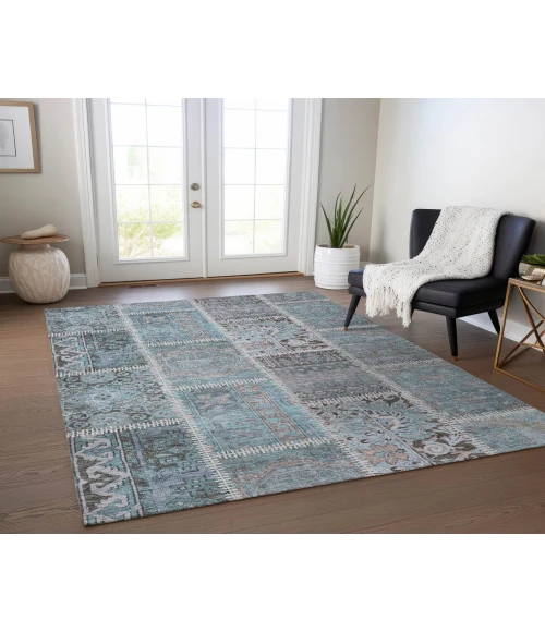 Chantille ACN635 Teal 5' x 7'6" Rug