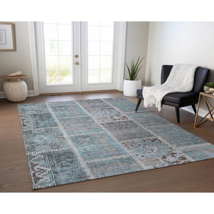 Chantille ACN635 Teal 2'6" x 3'10" Rug