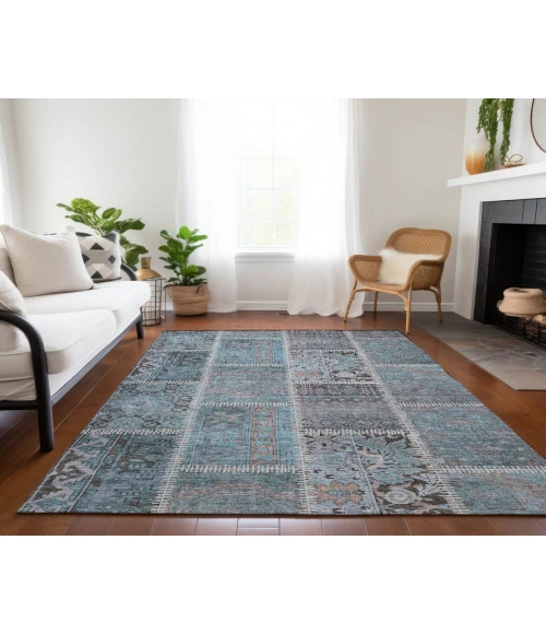 Chantille ACN635 Teal 5' x 7'6" Rug