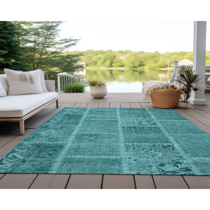 Chantille ACN635 Turquoise 2'6" x 3'10" Rug