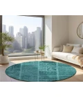 Chantille ACN635 Turquoise 8' x 8' Rug