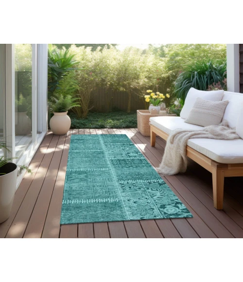 Chantille ACN635 Turquoise 2'3" x 7'6" Rug