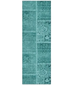 Addison Chantille ACN635 Turquoise 2 ft. 3 in. x 7 ft. 6 in. Runner Rug