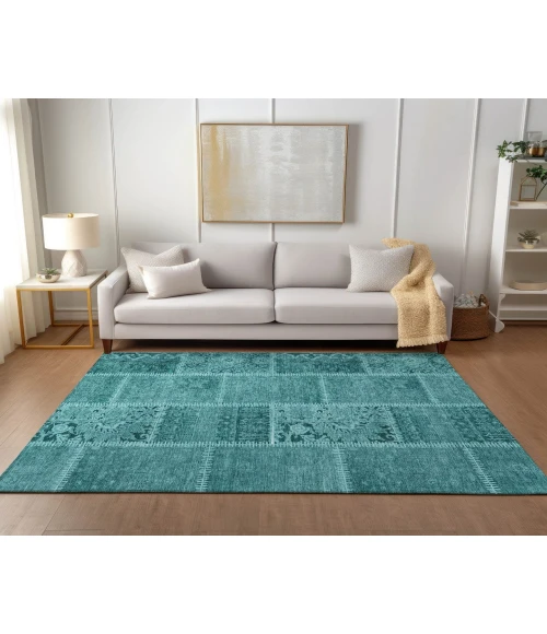 Chantille ACN635 Turquoise 3' x 5' Rug