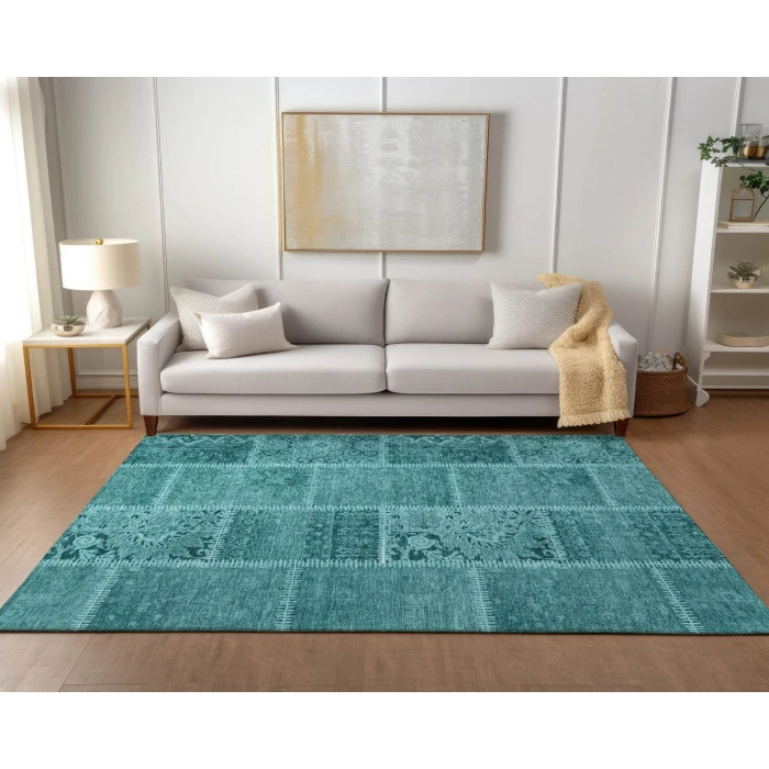 Chantille ACN635 Turquoise 2'6" x 3'10" Rug