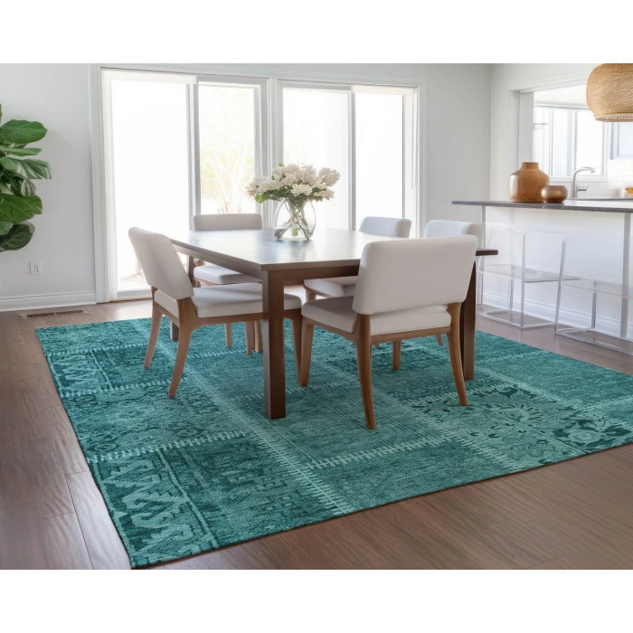 Chantille ACN635 Turquoise 2'6" x 3'10" Rug