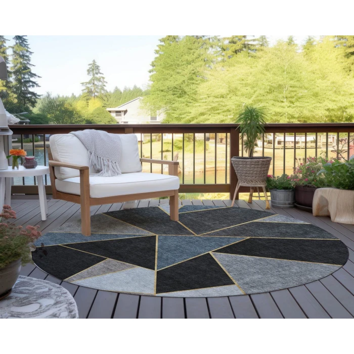 Chantille ACN636 Blue 8' x 8' Rug