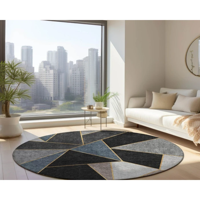 Chantille ACN636 Blue 8' x 8' Rug