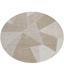 Addison Chantille ACN636 Taupe 8 ft. x 8 ft. Round Rug