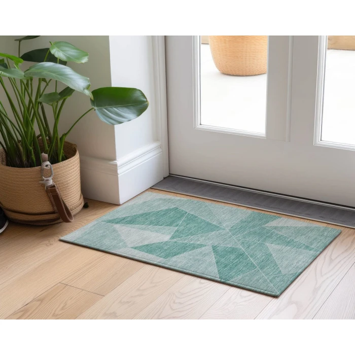 Chantille ACN636 Teal 1'8" x 2'6" Rug
