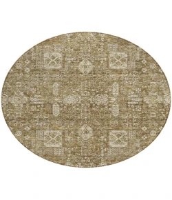 Addison Chantille ACN637 Brown 8 ft. x 8 ft. Round Rug