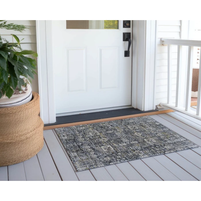 Chantille ACN637 Charcoal 1'8" x 2'6" Rug