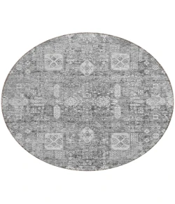Addison Chantille ACN637 Gray 8 ft. x 8 ft. Round Rug