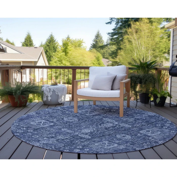 Chantille ACN637 Navy 8' x 8' Rug