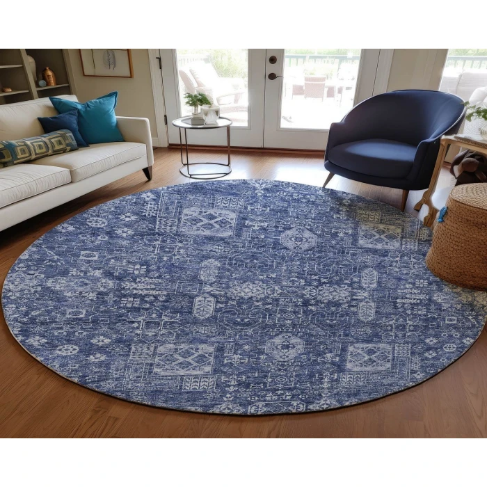 Chantille ACN637 Navy 8' x 8' Rug