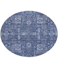 Addison Chantille ACN637 Navy 8 ft. x 8 ft. Round Rug