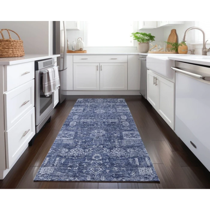 Chantille ACN637 Navy 2'3" x 7'6" Rug