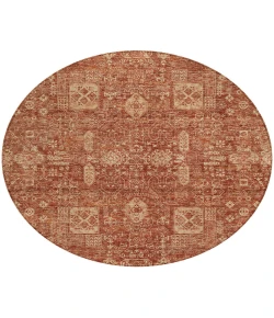 Addison Chantille ACN637 Paprika 8 ft. x 8 ft. Round Rug