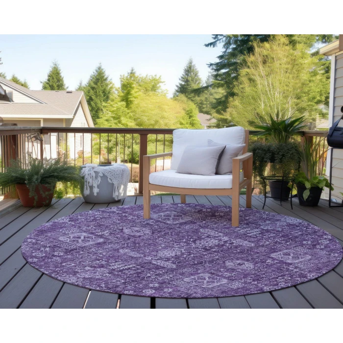 Chantille ACN637 Purple 8' x 8' Rug