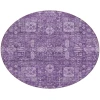 Addison Chantille ACN637 Purple 8 ft. x 8 ft. Round Rug