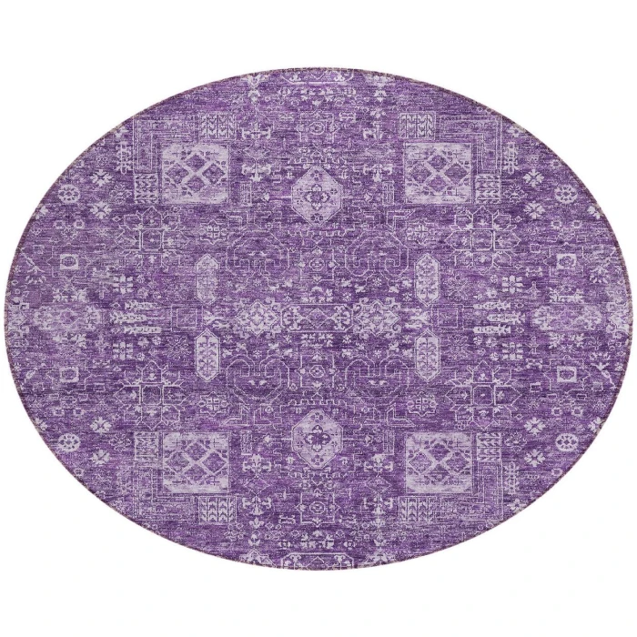 Chantille ACN637 Purple 8' x 8' Rug