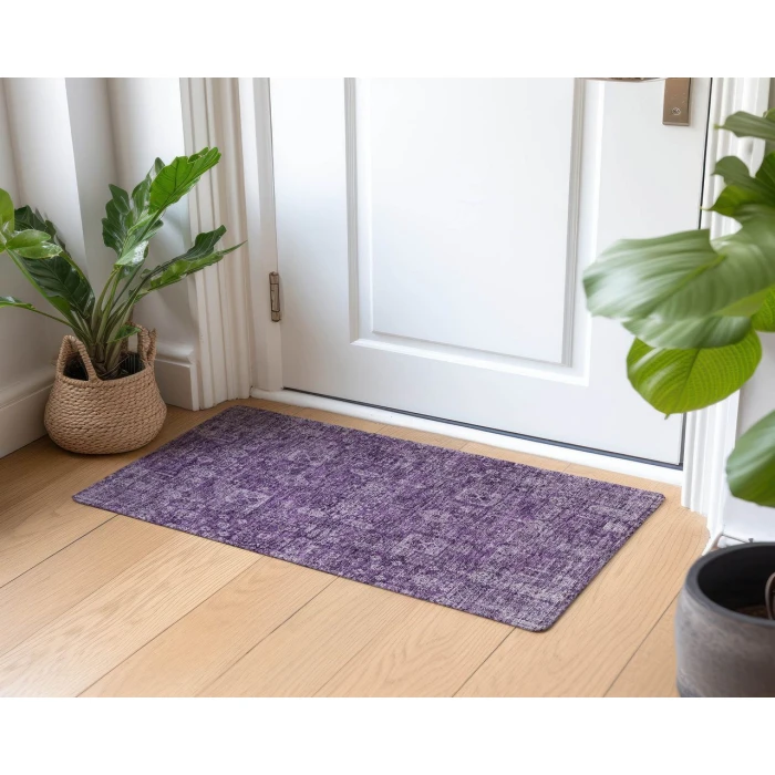 Chantille ACN637 Purple 1'8" x 2'6" Rug