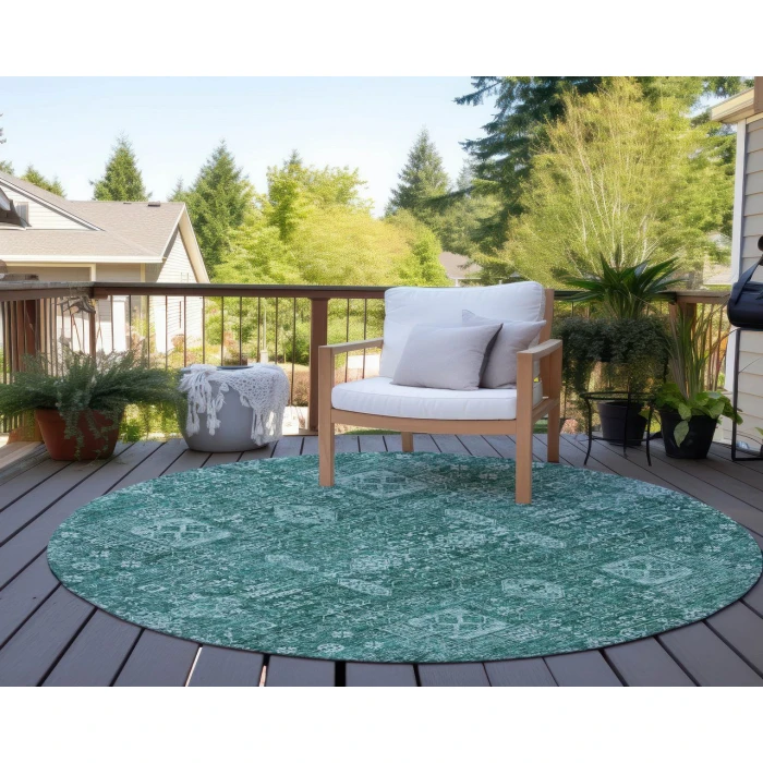 Chantille ACN637 Teal 8' x 8' Rug