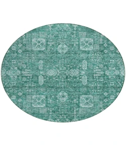Addison Chantille ACN637 Teal 8 ft. x 8 ft. Round Rug